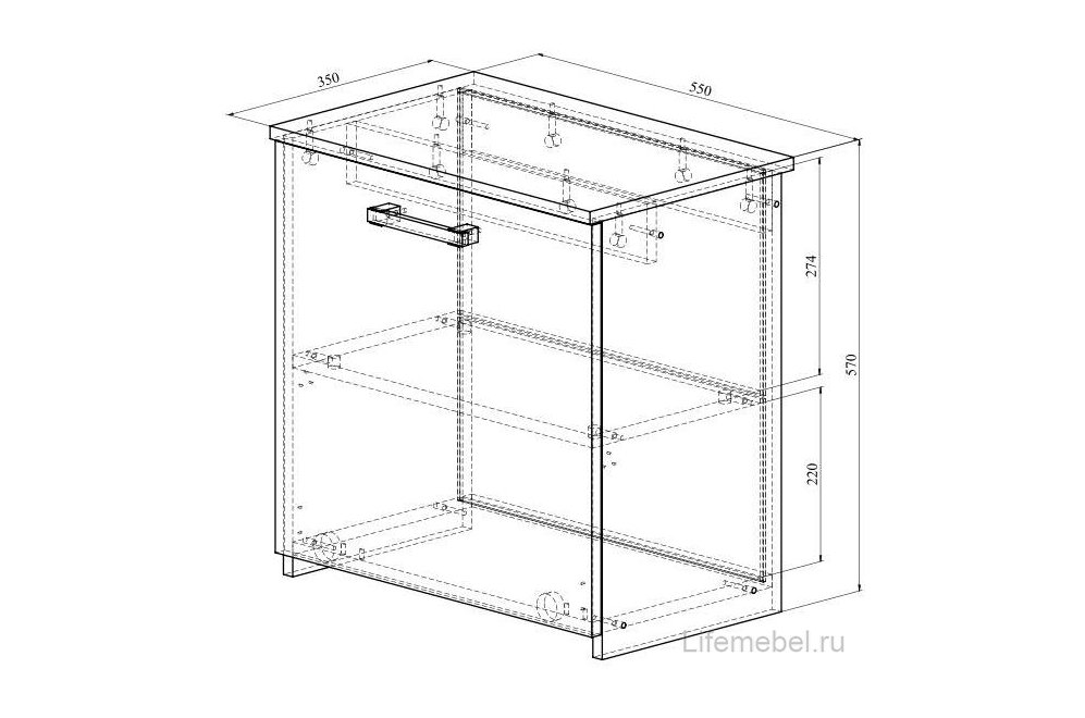 Модульная прихожая Агата северное дерево светлое комплектация 2